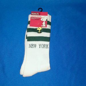 Peanuts Snoopy Woodstock New York Crew Socks